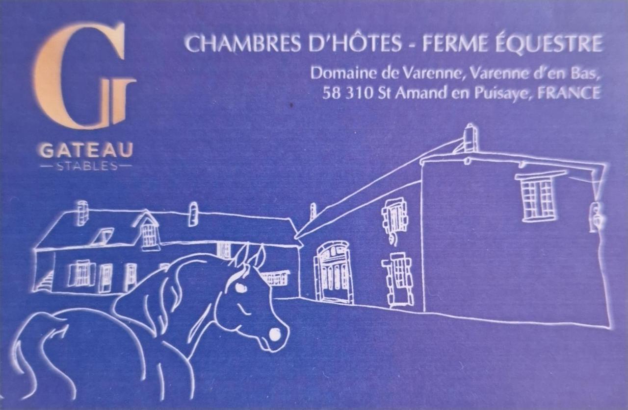 Ferme Equestre & Chambres D'Hotes Gateau Stables Proche Guedelon Saint-Amand-en-Puisaye Exteriér fotografie